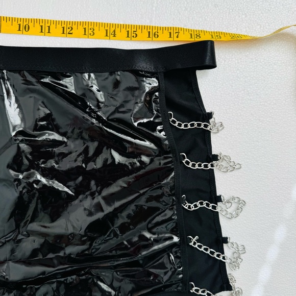 Patent Leather Matching Set Skirt and Bikini Top NWOT - Picture 3 of 9